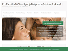 Tablet Screenshot of profamilia2000.pl